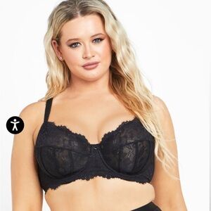 City Chic Lara Underwire Bra - black 40DDD